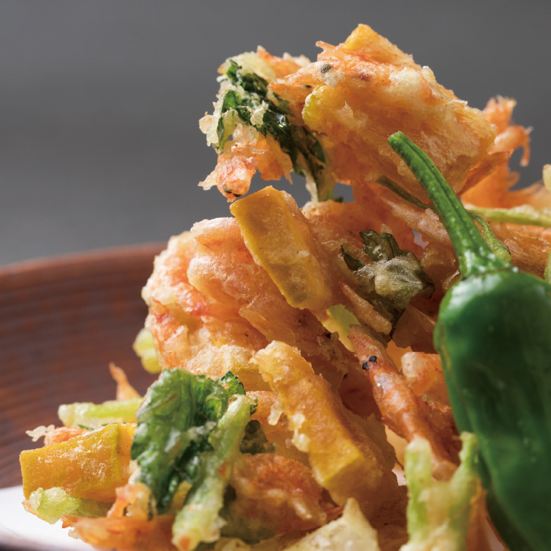 さくら海老とゆりねかき揚げ